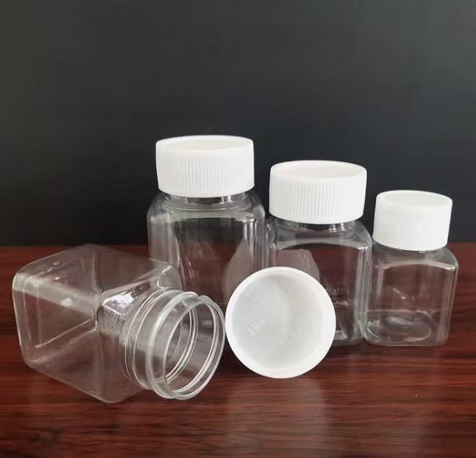30 ml kvadrātveida plata{1}}mutes PET pudele