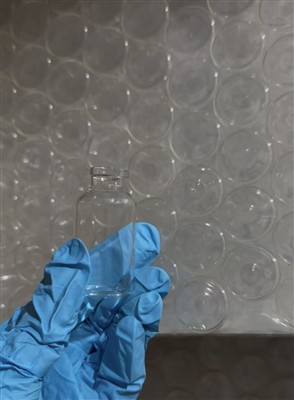 20 ml augstas-caurspīdīga stikla flakoni pirms-sūtījuma kvalitātes pārbaude