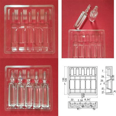 20 ml 5 ampulu blistera paplāte