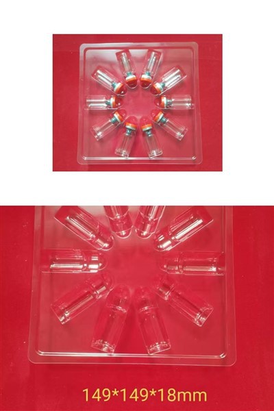 Apļveida flakonu izkārtojuma paplāte