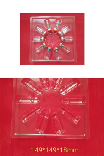 Apļveida flakonu izkārtojuma paplāte